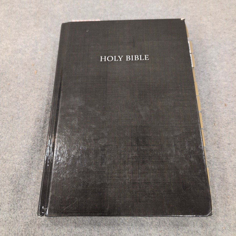 NKJV Holy Bible Zondervan 2014 Hardcover New King James Version Black Journaled - Picture 1 of 7